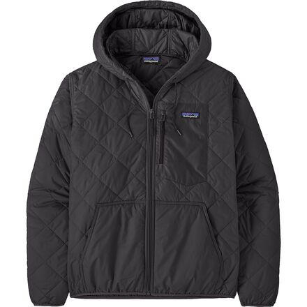 Diamond Quilted Bomber Hooded Jacket - Men's