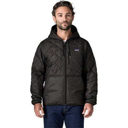 Diamond Quilted Bomber Hooded Jacket - Men's