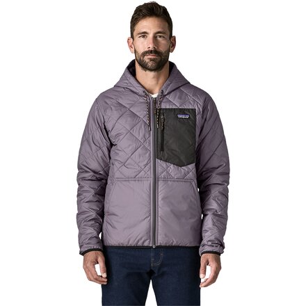 Diamond Quilted Bomber Hooded Jacket - Men's