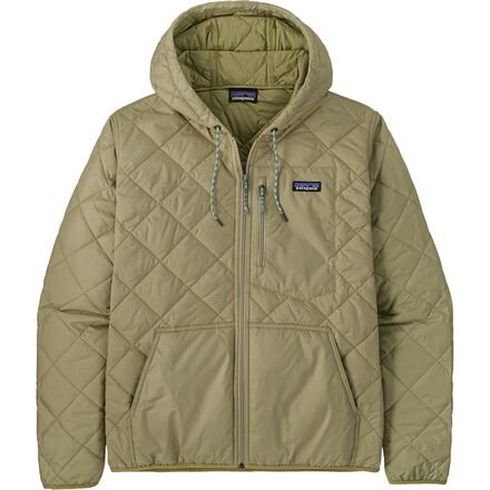 Diamond Quilted Bomber Hooded Jacket - Men's