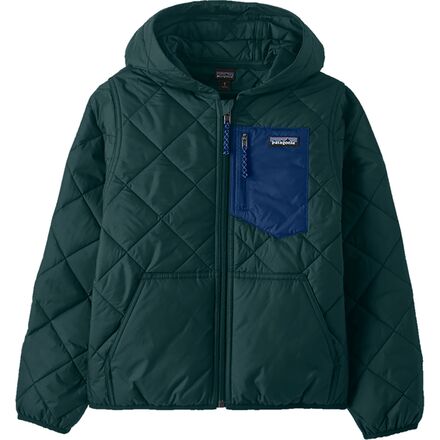 Diamond Quilted Hooded Jacket - Kids'