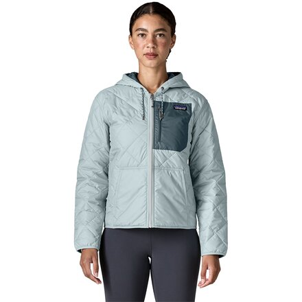Diamond Quilted Bomber Hooded Jacket - Women's