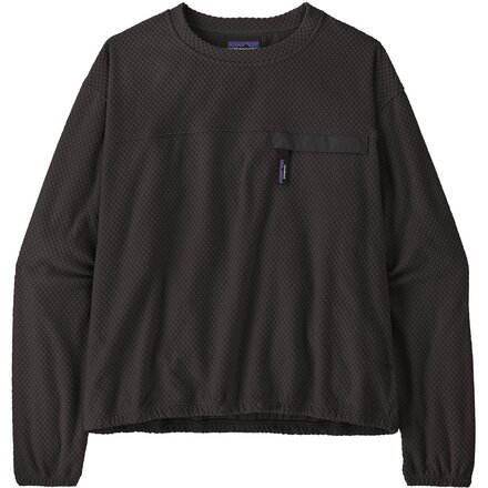 Textured Fleece Crewneck Pullover - Women's