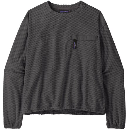 Textured Fleece Crewneck Pullover - Women's