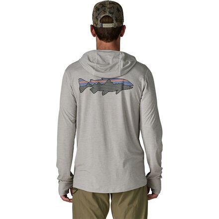 Capilene Cool Fitz Roy Trout Sun Hoodie - Men's