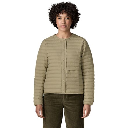 Lightweight Reversible Down Sweater Cardigan - Women's