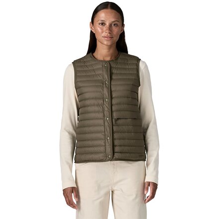Lightweight Reversible Down Sweater Vest - Women's