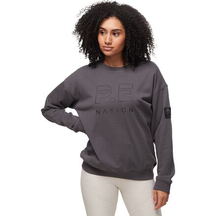 P.E Nation - Heads Up Sweatshirt - Women's - Charcoal GRYD