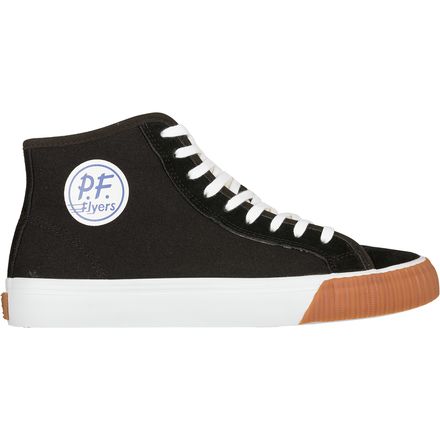 thumbnail image 2 of PF Flyers Center Hi Top Sneakers - Men's Purple And White Retro Casual Shoes (PM11OH2O) 2 of 5