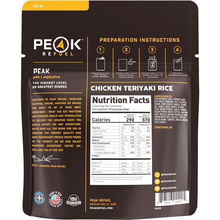 Peak Refuel - Chicken Teriyaki - 2 Servings