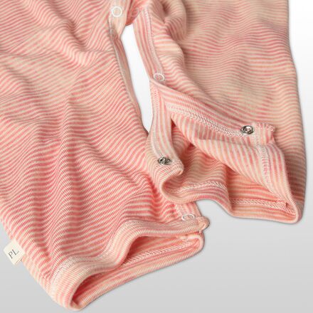 PaigeLauren - Tie Dye Stripped Short-Sleeve Raglan Romper - Infant Girls'