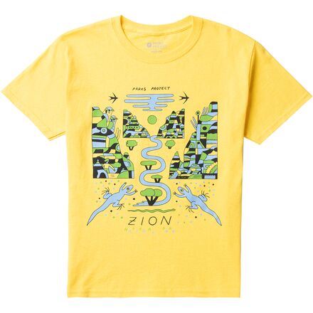 Parks Project - Zion Lizards Short-Sleeve T-Shirt - Kids' - Yellow