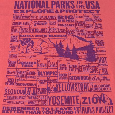 Parks Project - National Parks of the USA Checklist T-Shirt - Kids'