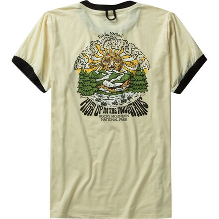 Parks Project - High Up In Rocky Mountain Ringer T-Shirt - Black And Natural