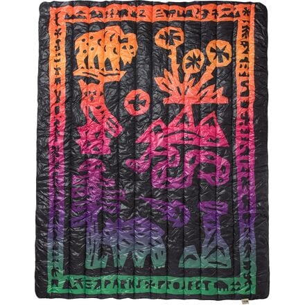 Parks Project - National Parks Woodcuts Recycled Camp Blanket - Multi Color