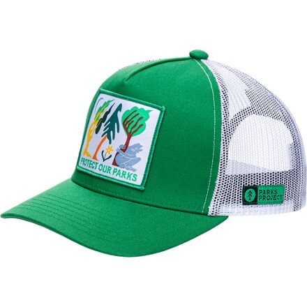 Parks Project - Protect our Parks Tree Hugger Trucker Patch Hat - Green