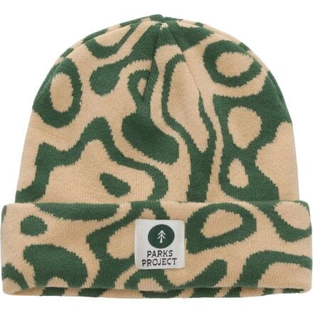 Parks Project - Yellowstone Geysers Intarsia Beanie - Green