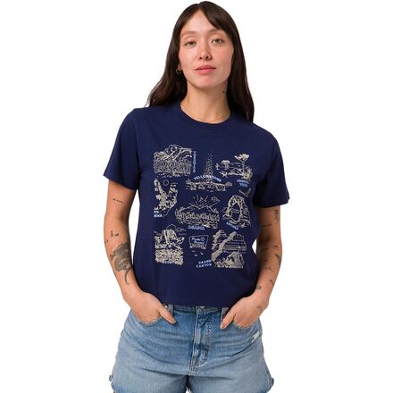 Parks Project - National Parks Welcome Boxy T-Shirt - Women's - Navy