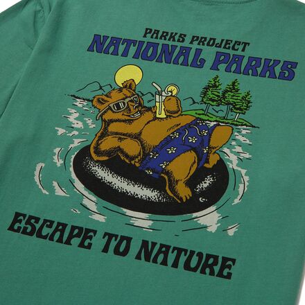 Parks Project - Escape To Nature Bear Float Pocket T-Shirt - Women's
