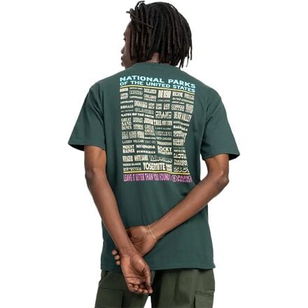 Parks Project - National Parks Lineup Pocket T-Shirt - Forest Green