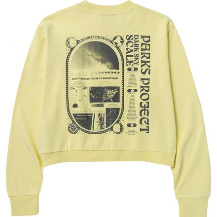 Dark Sky Checklist Crop Crew Sweatshirt - Women's