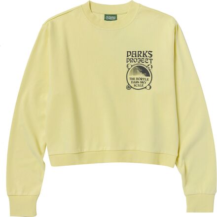 Parks Project - Dark Sky Checklist Crop Crew Sweatshirt - Women's