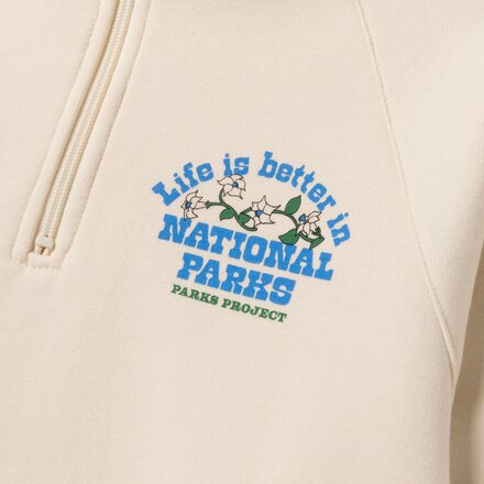 Parks Project - Flora In National Parks Boxy 1/4-Zip Pullover - Women's