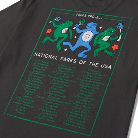 Parks Project - Great Outdoors Dancin' Frogs Checklist T-Shirt