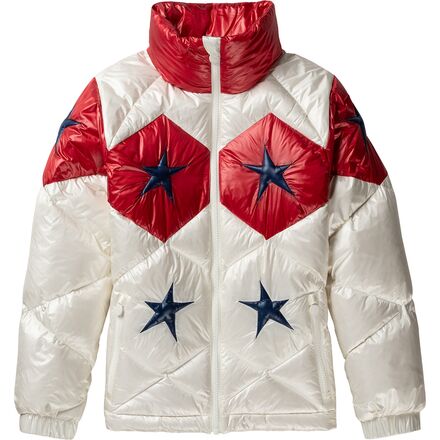 Perfect Moment - Diamond Quilted Star Puffer Jacket - Girls' - Red