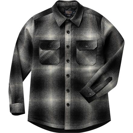 Pendleton - Quilted CPO in Wool Shirt Jacket - Men's - Black/White Ombre