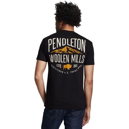 Pendleton - Oversized Logo Graphic Short-Sleeve T-Shirt - Men's - Black/White