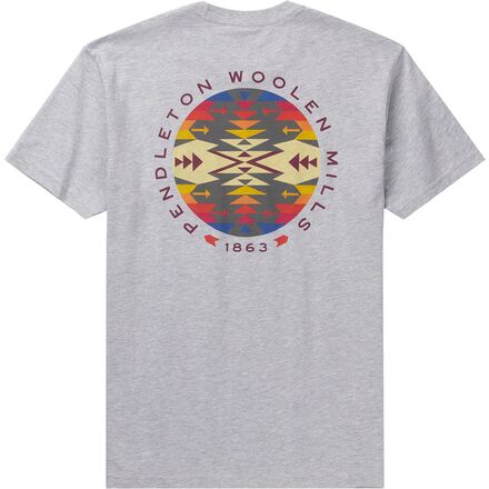 Pendleton - Tucson Circle Graphic Short-Sleeve T-Shirt - Men's - Heather Grey/Multicolor