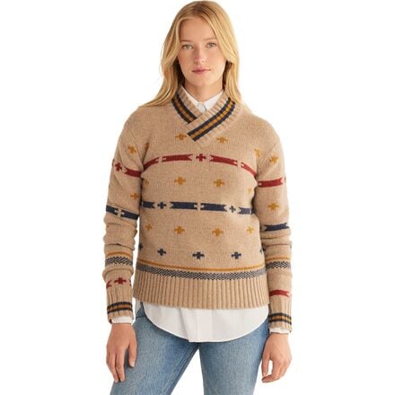 Pendleton - Hallie Merino Graphic Sweater - Women's - Barley Multi