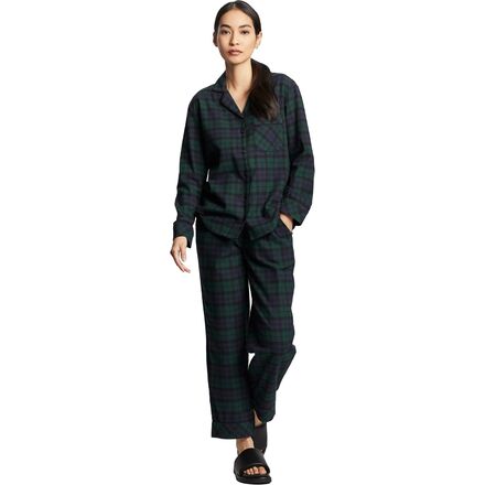 Pendleton - Plaid Pajama Set - Women's - Green Blue Plaid