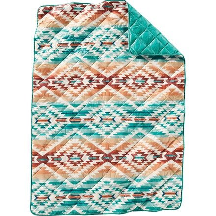 Pendleton - Recycled Poly Packable Throw - Pagosa Springs/Turquoise