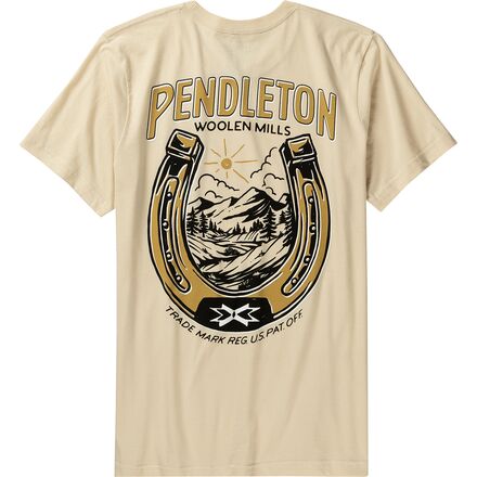 Pendleton - Vintage Horseshoe Graphic T-Shirt - Men's - Soft Cream/Gold