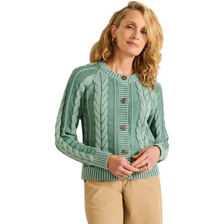Cotton Cable Cardigan - Women's