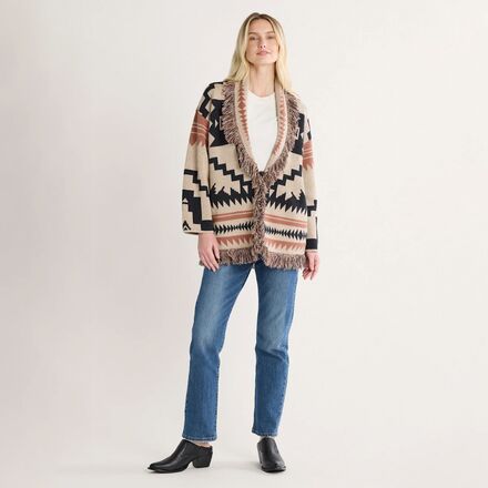 Pendleton - Graphic Fringe Cardigan - Women's