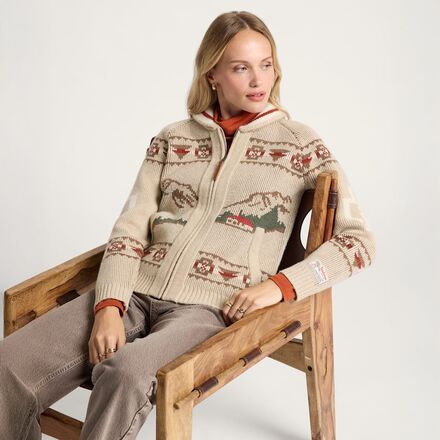 Pendleton - Alpine Lambswool Zip-Up Cardigan - Women's