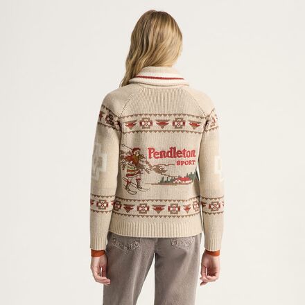 Pendleton - Alpine Lambswool Zip-Up Cardigan - Women's