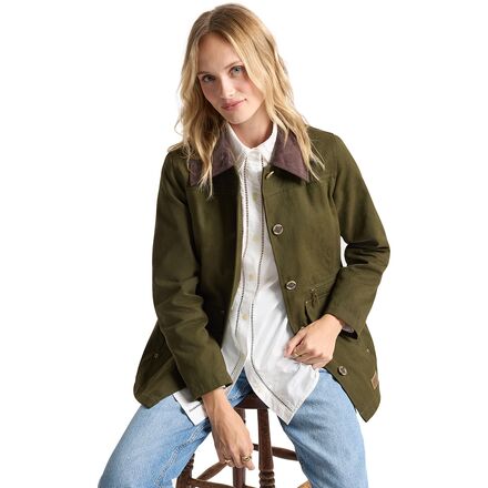 Judith Corduroy Collar Field Coat - Women's