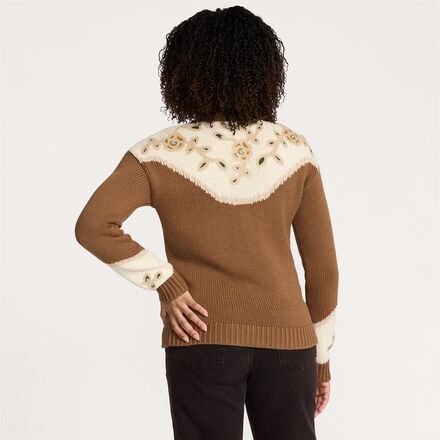 Pendleton - Western Floral Henley Sweater - Women's