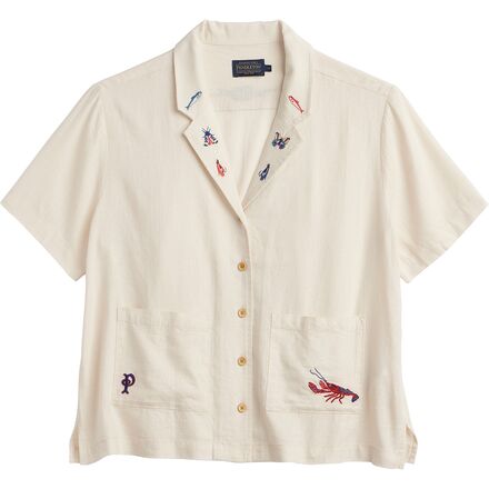Embroidered Camp Shirt - Women's