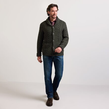 Pendleton - Wool Fisherman Cardigan - Men's