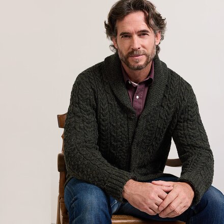 Pendleton - Wool Fisherman Cardigan - Men's