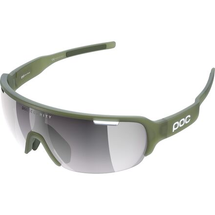 POC - Do Half Blade Sunglasses - Epidote Green Translucent/Violet Silver Mirror 10.0
