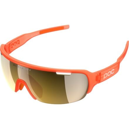 POC - Do Half Blade Sunglasses - Fluorescent Orange Translucent/Violet/Gold Mirror