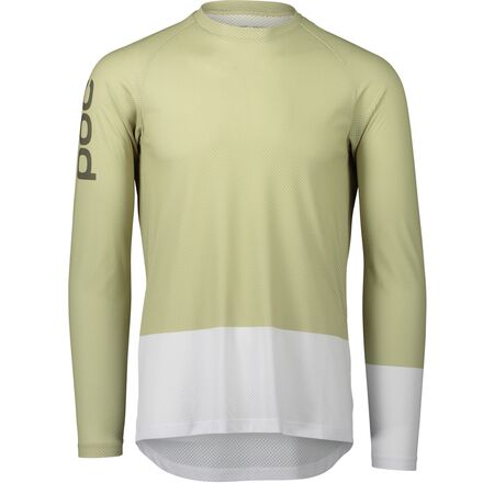 POC - MTB Pure Long-Sleeve Jersey - Men's - Prehnite Green/Hydrogen White