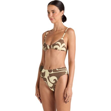 Poolside Paradiso - Beachcomber Scoop Bralette Tie Bikini Top - Women's