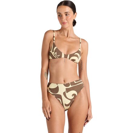 Poolside Paradiso - Beachcomber Scoop Bralette Tie Bikini Top - Women's